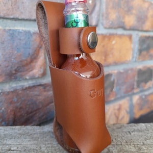 Leather hot sauce holster free shipping in Australia personalisation available image 5