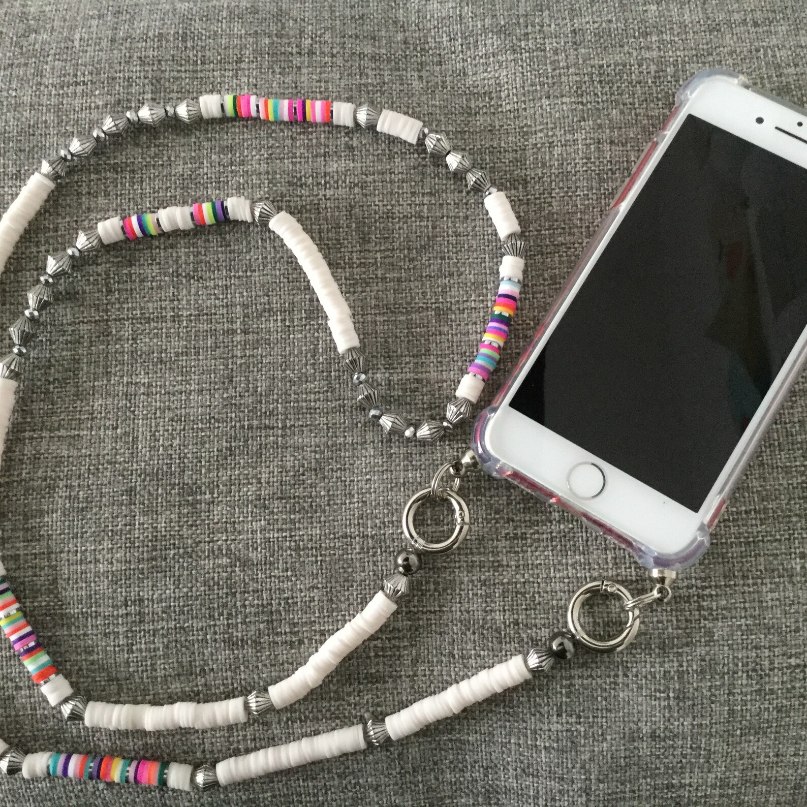 Coque et cordon téléphone en perles heishi | Etsy
