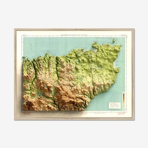 Caithness | Vintage Landkarte |  Giclée Fine Art Druck