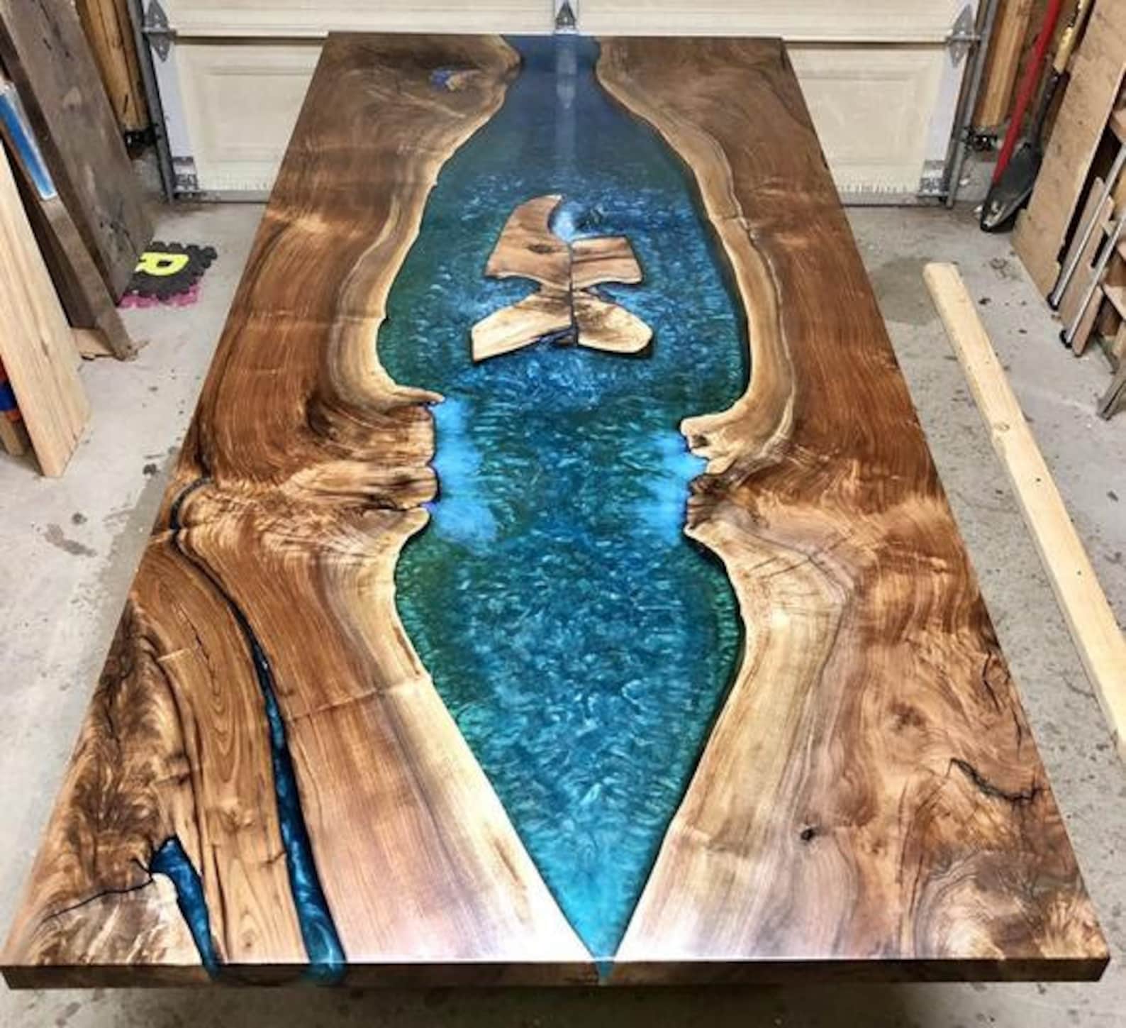 Custom Made Epoxy Resin Top Design Luxury Dining Top Etsy