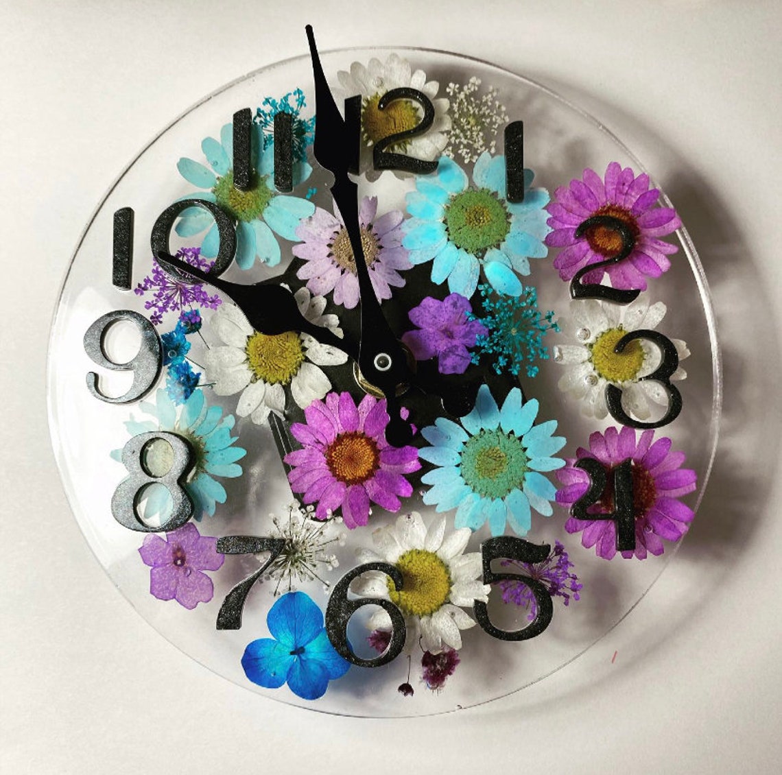 Personalised Handmade Resin Clock Etsy