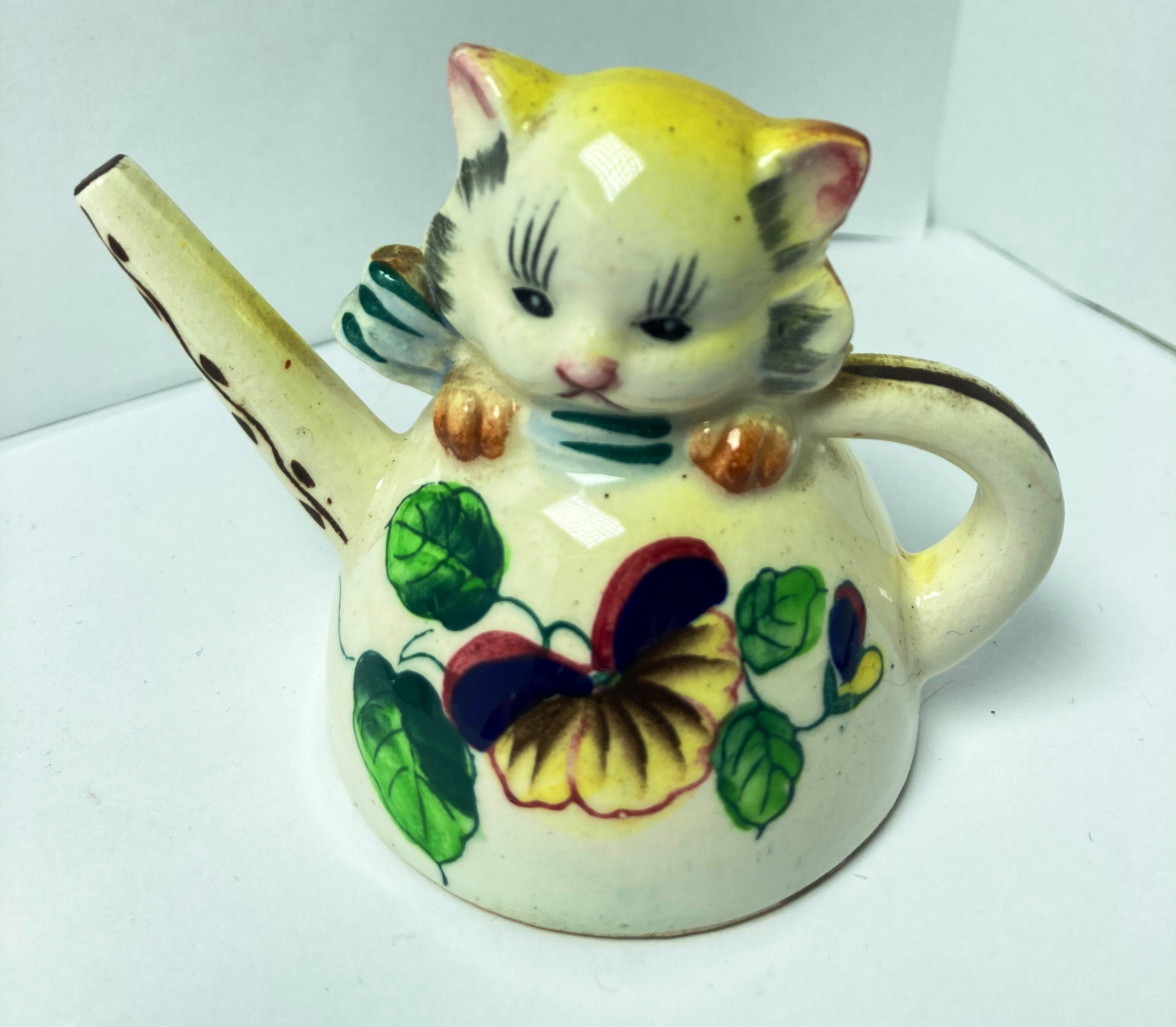 Vintage Japan Kittens Cats in Teapots Victoria Ceramics Salt & Etsy