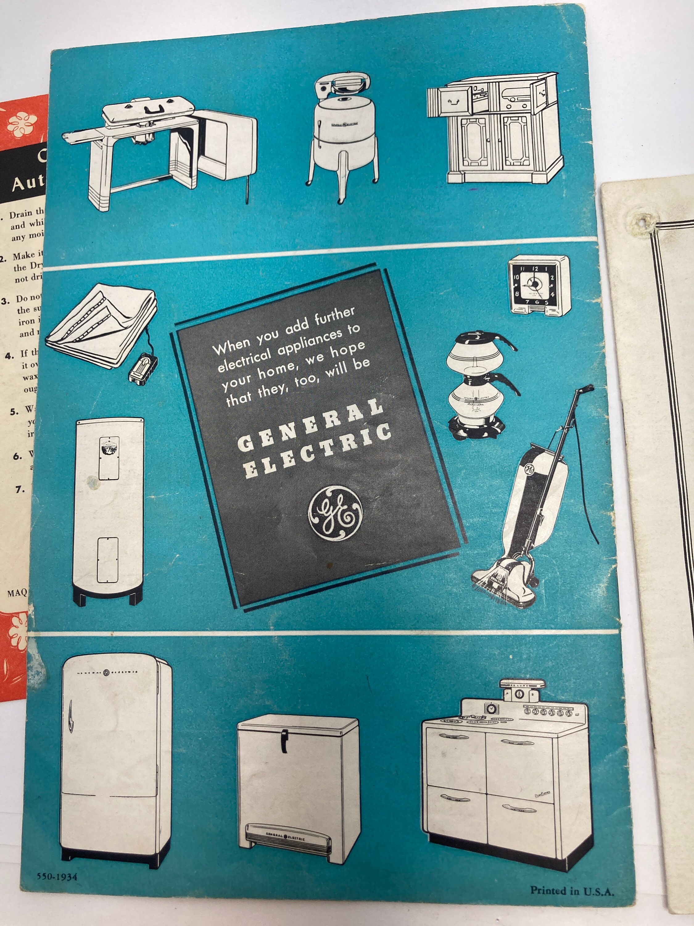VTG General Electric MANUALS Instructions for Hot Water Heater