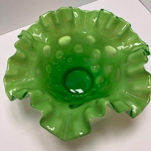 Fenton Green Coin Dot - Etsy