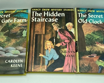 Nancy Drew Mystery Stories  Hardcover Matte Yellow Children’s Books** Free Shipping**