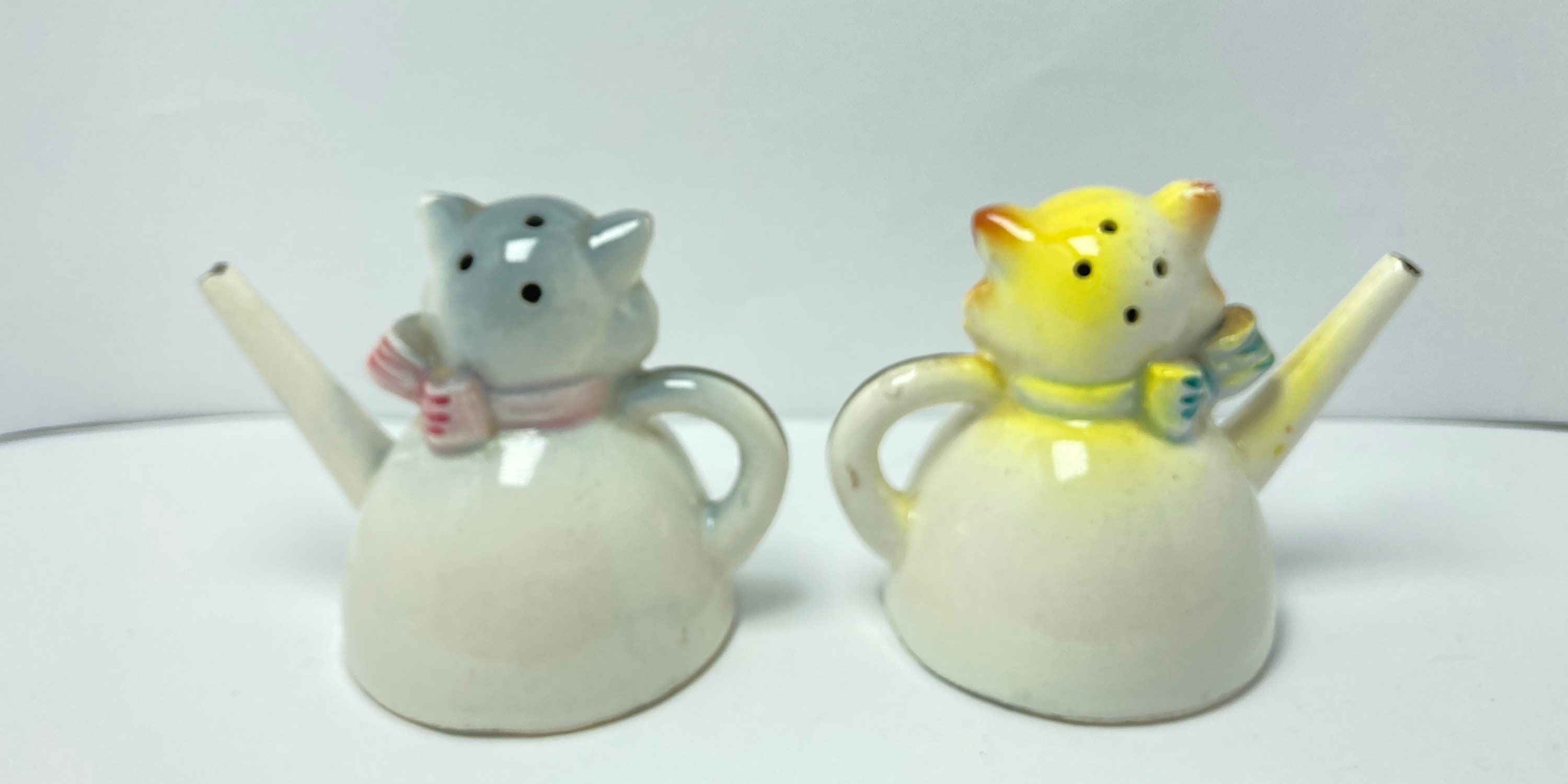 Vintage Japan Kittens Cats in Teapots Victoria Ceramics Salt & Etsy