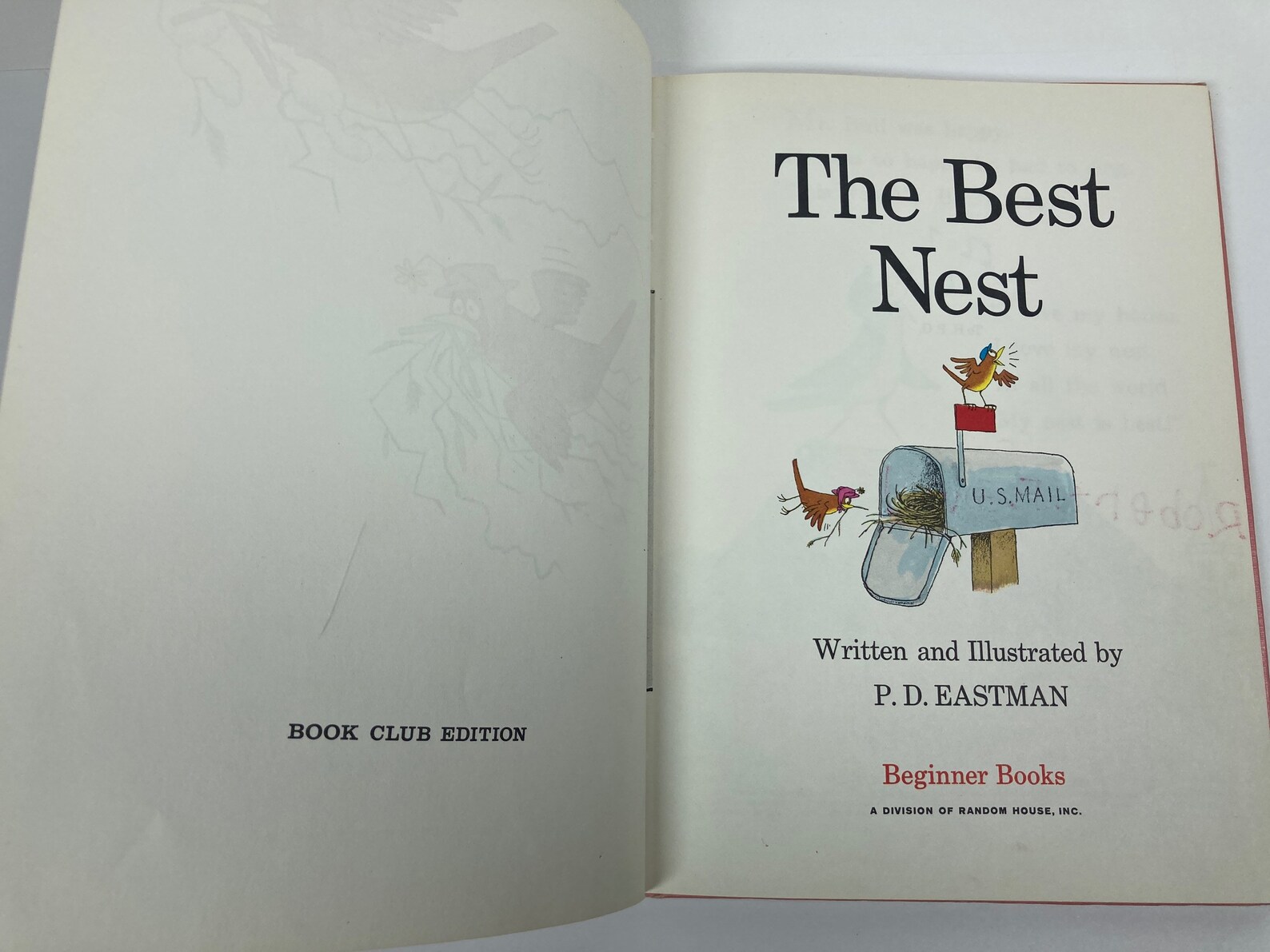 The Best Nest First Edition By P. D. Eastman Dr Seuss Beginner Etsy