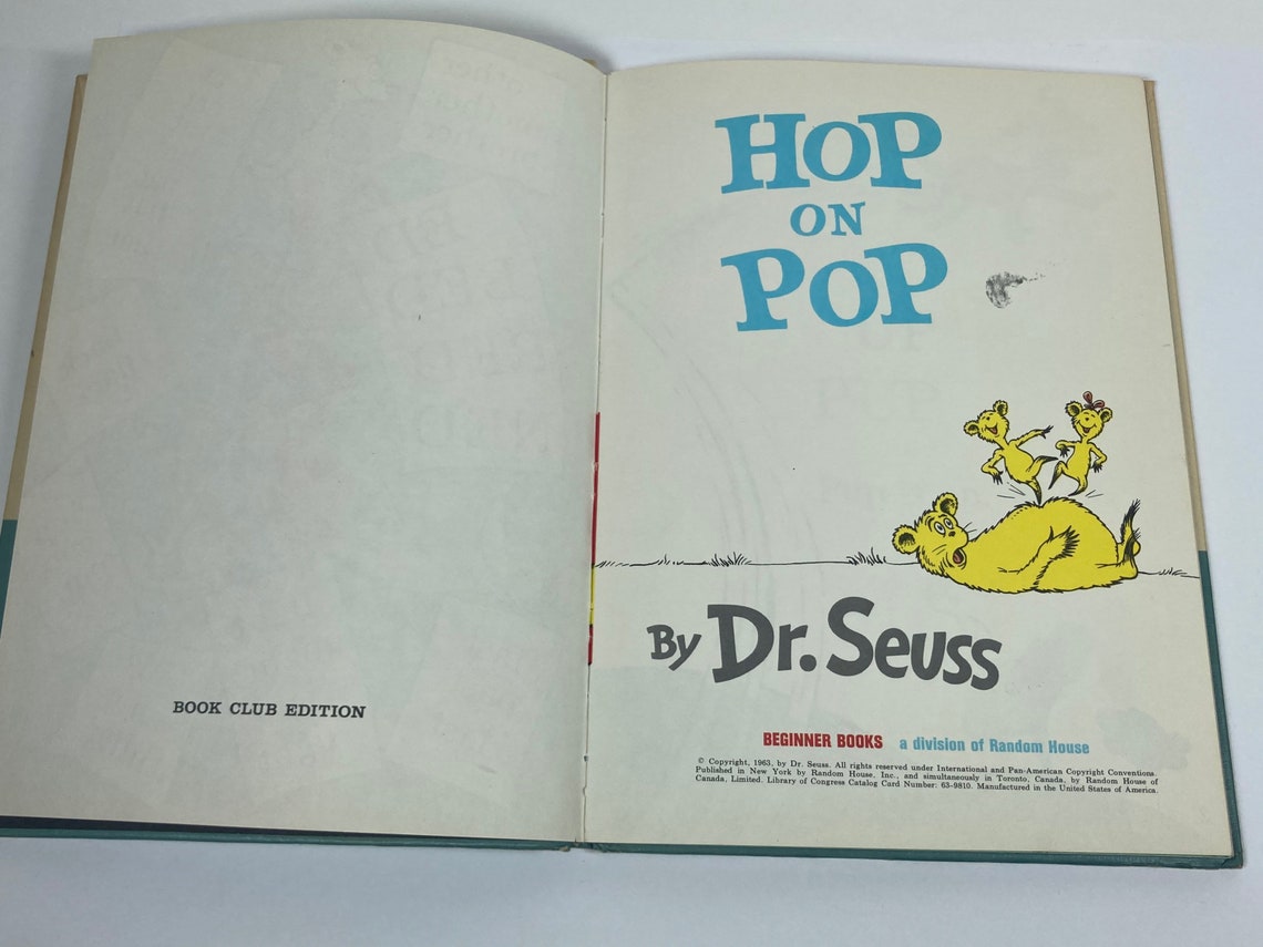 dr seuss hop on pop 1963 dr seuss hop on pop 1963