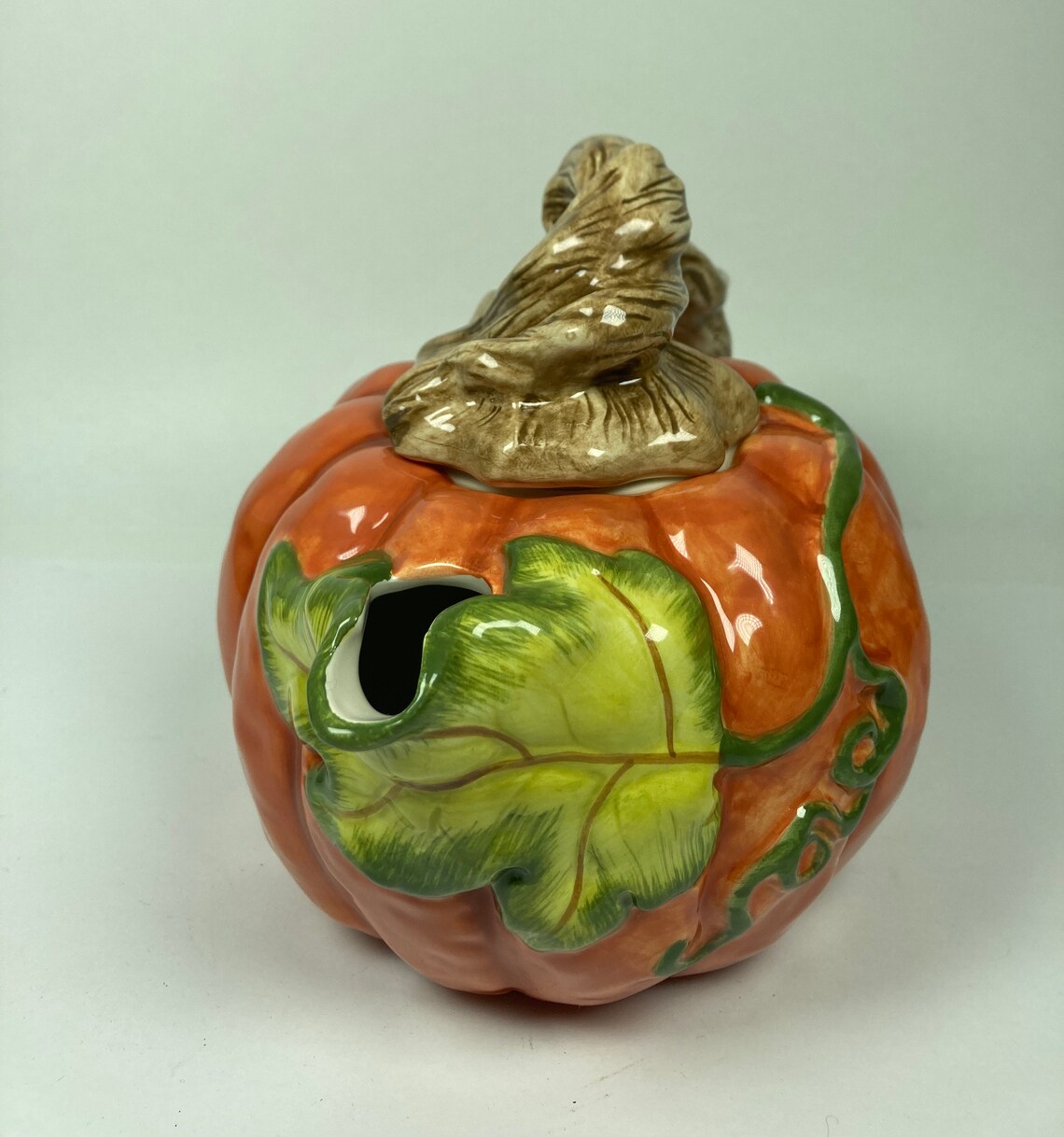 Pumpkin Shaped Teapot Fall DecorFree Shipping Etsy