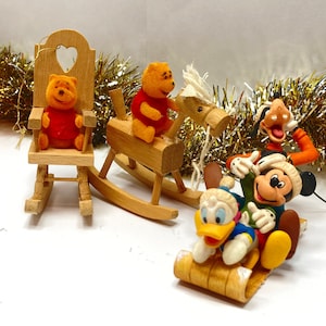 Christmas Ornaments Vintage 1990s Hallmark Keepsake Goofy Donald Mickey And Winnie The Pooh**Free Shipping**