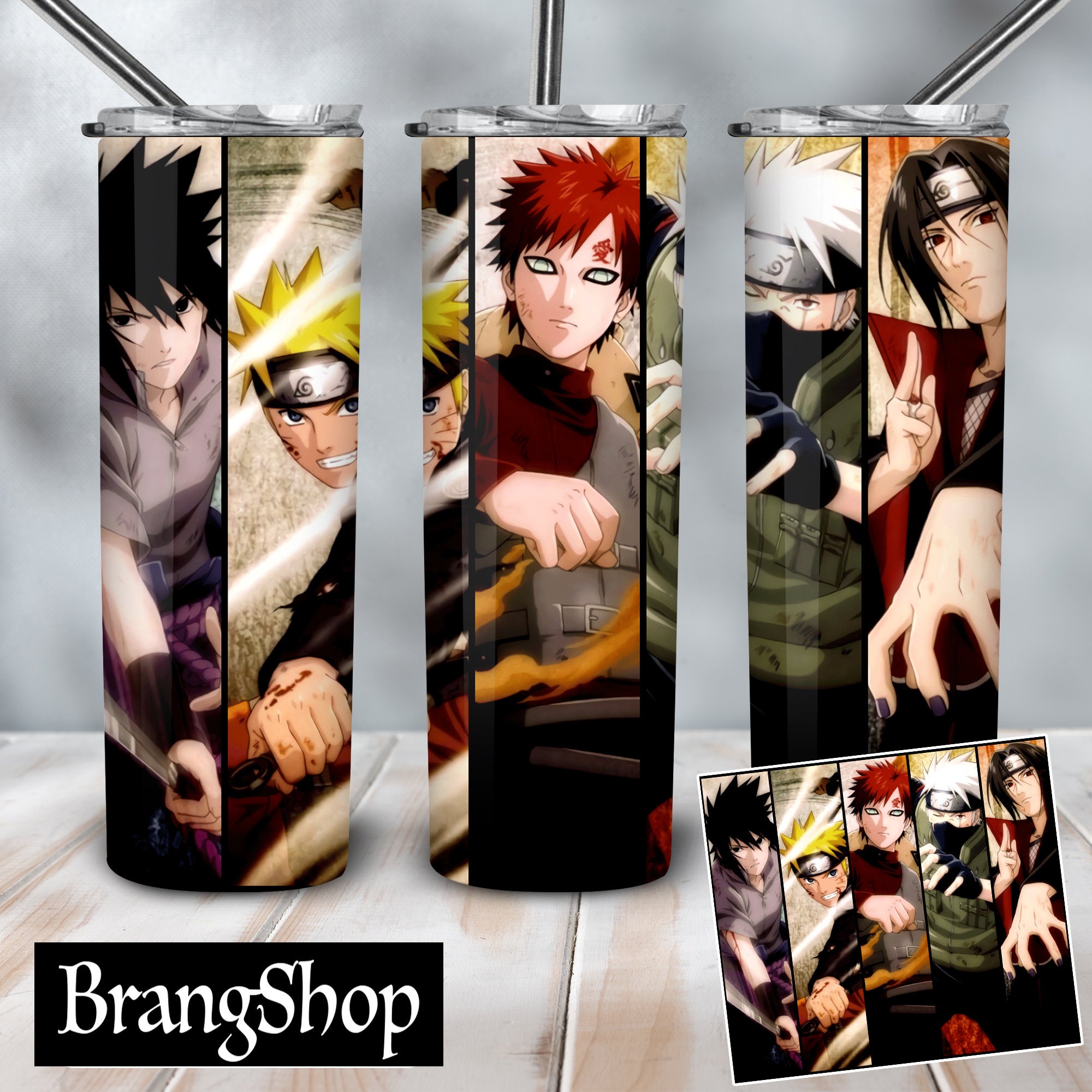 Naruto Boys Character Tumbler PNG Wrap Sublimation | Etsy
