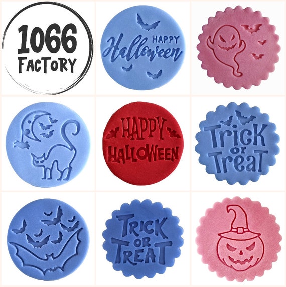 Halloween Embosser Stamp for Fondant Icing Cookies and Cakes Etsy UK
