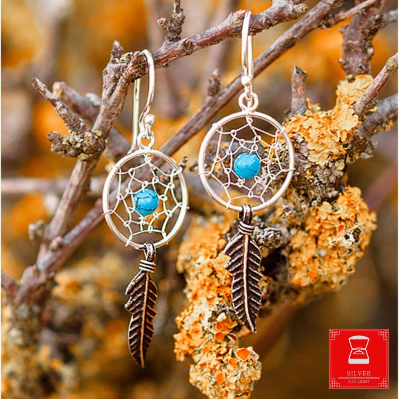 Wife Silver Gift for Her HandMade FREE SHIPPING. Necklace Sterling Silver with Larimar inserts Sister Vintage Mom TOP Quality