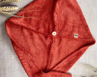 Bambushaar-Turban-Handtuch, schnell trocknend, Anti-Frizz