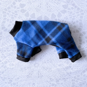 Chinese Crested PJs - Blue Diamond Plaid