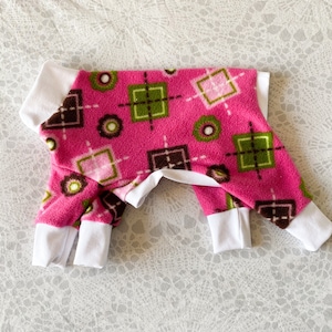 Chinese Crested PJs - Patterned Pink