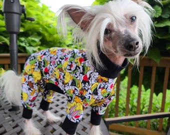 Chinese Crested Lightweight PJs - Looney Tuney