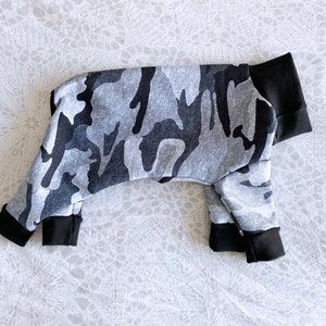 Chinese Crested Snowsuit - Grey Camo/Pink Cheetah/Blue Cheetah/Rainforest Dino/Foxy image 2