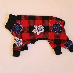 Chinese Crested Fleece PJs - NHL Toronto Maple Leafs