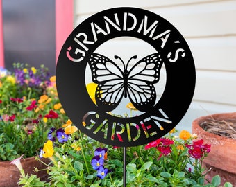 Personalized Gardening Gift - Metal Garden Stake - Mother's Day Gift  - Personalized Gifts - Butterfly Decor
