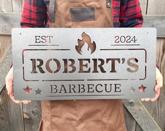 Custom Grilling Sign | Custom Barbecue Sign | Grilling Gift for Dad | Father&#39;s Day Gift