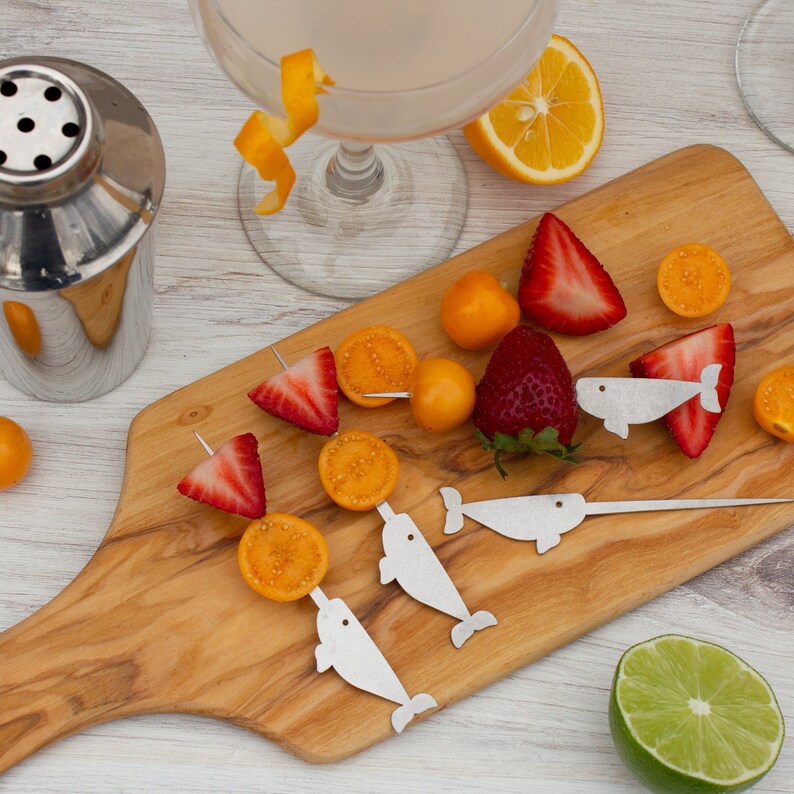 RawRutes Lil Narwhals Martini Picks