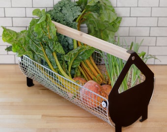 Garden Basket | Vegetable Garden | Egg Basket | Garden Tools | Stainless Steel