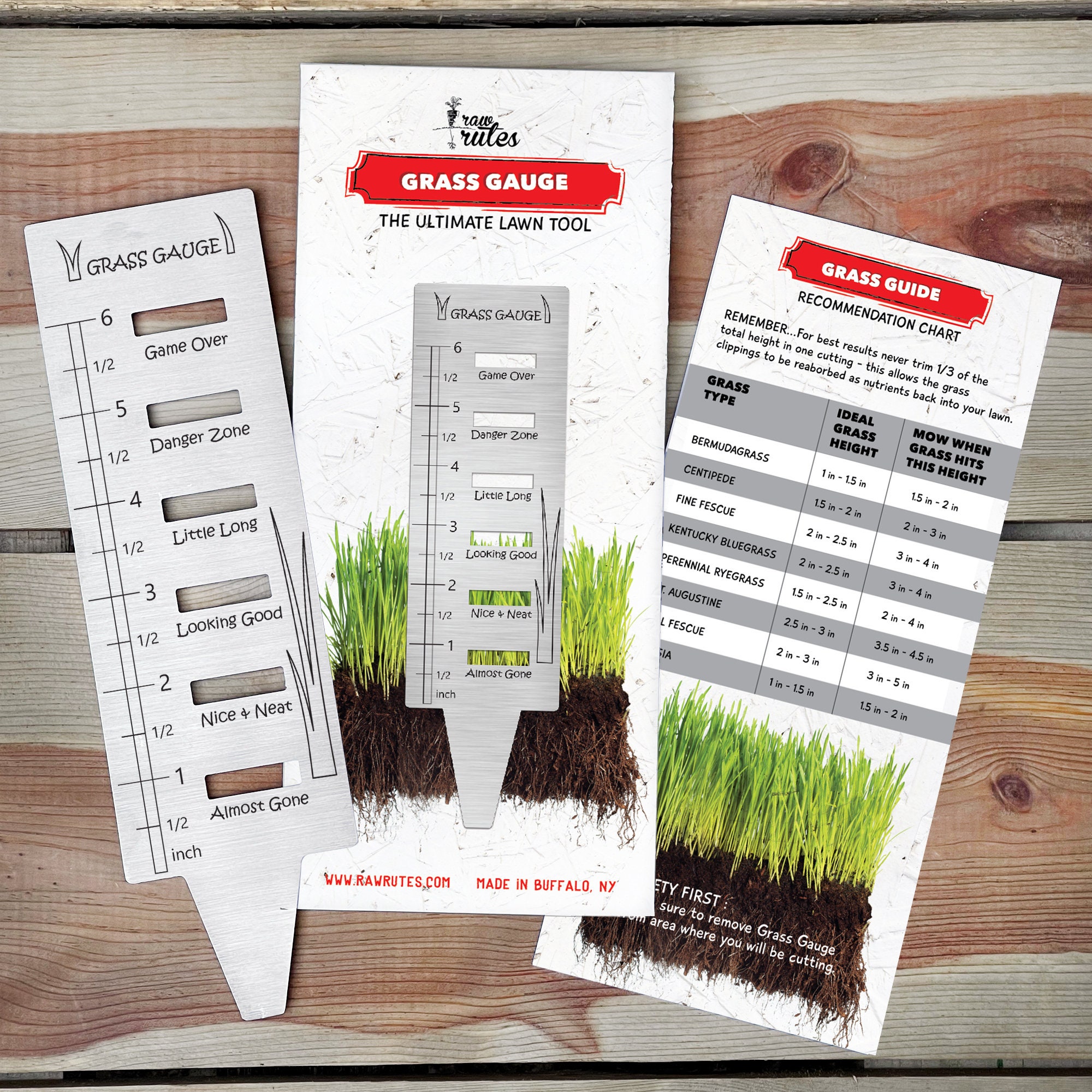 Grass Gauge - Ultimate Lawn Tool - Perfect Gift for Dad