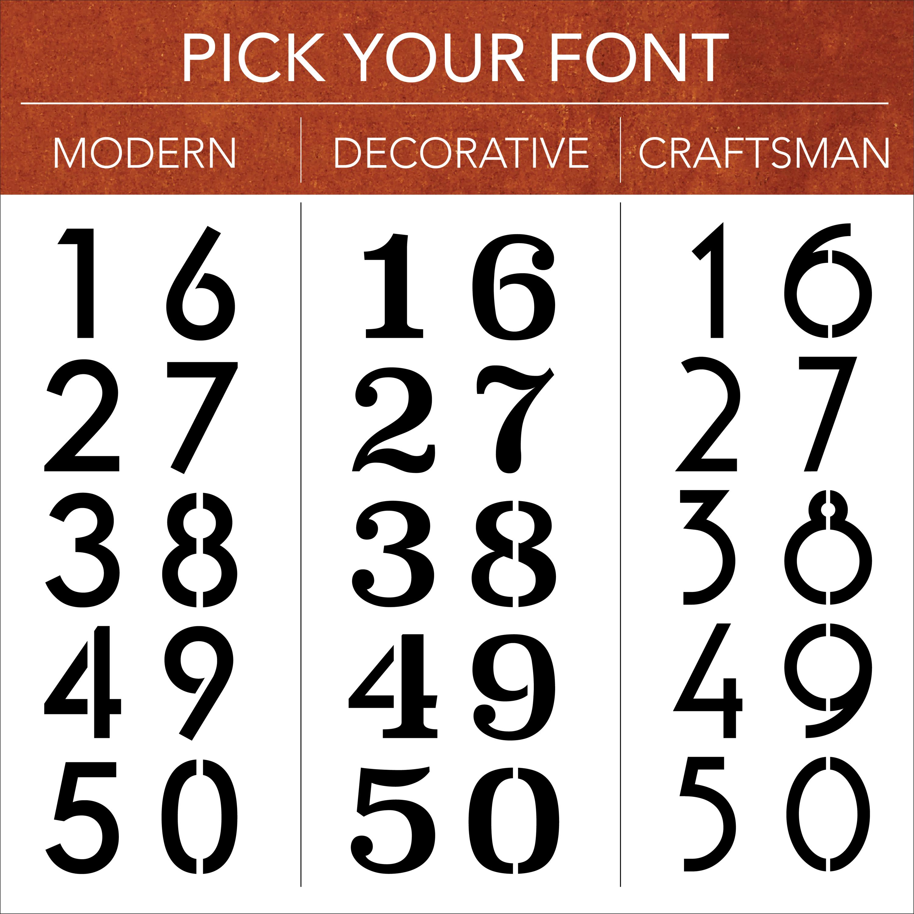 Rusted House Numbers Column Sign | Modern House Address Sign | Address Sign For Driveway