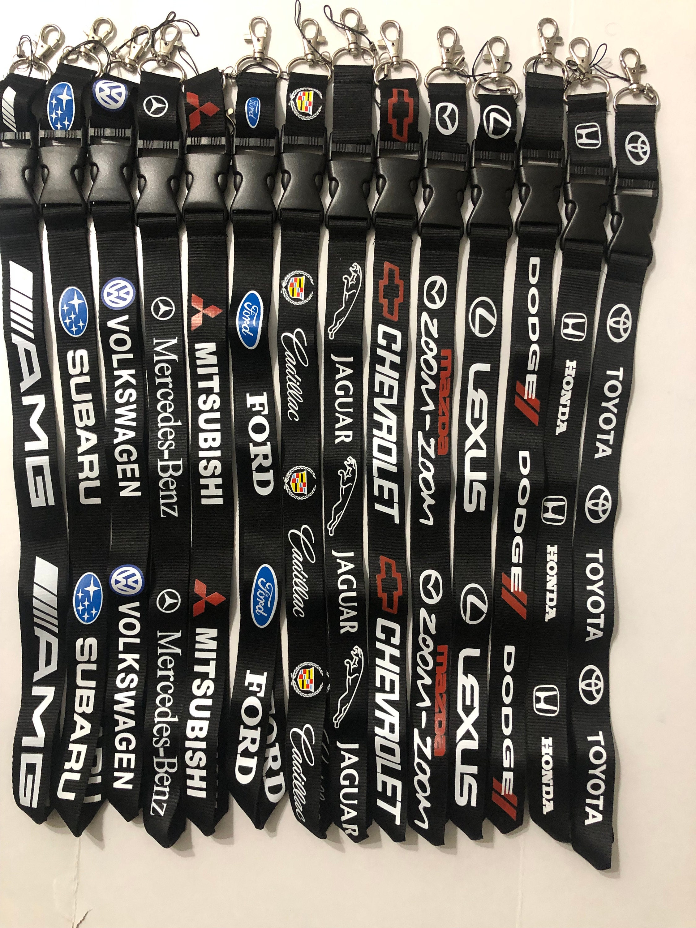 Car Lanyard Key Chain ID Badge Holder Acura Audi Lexus