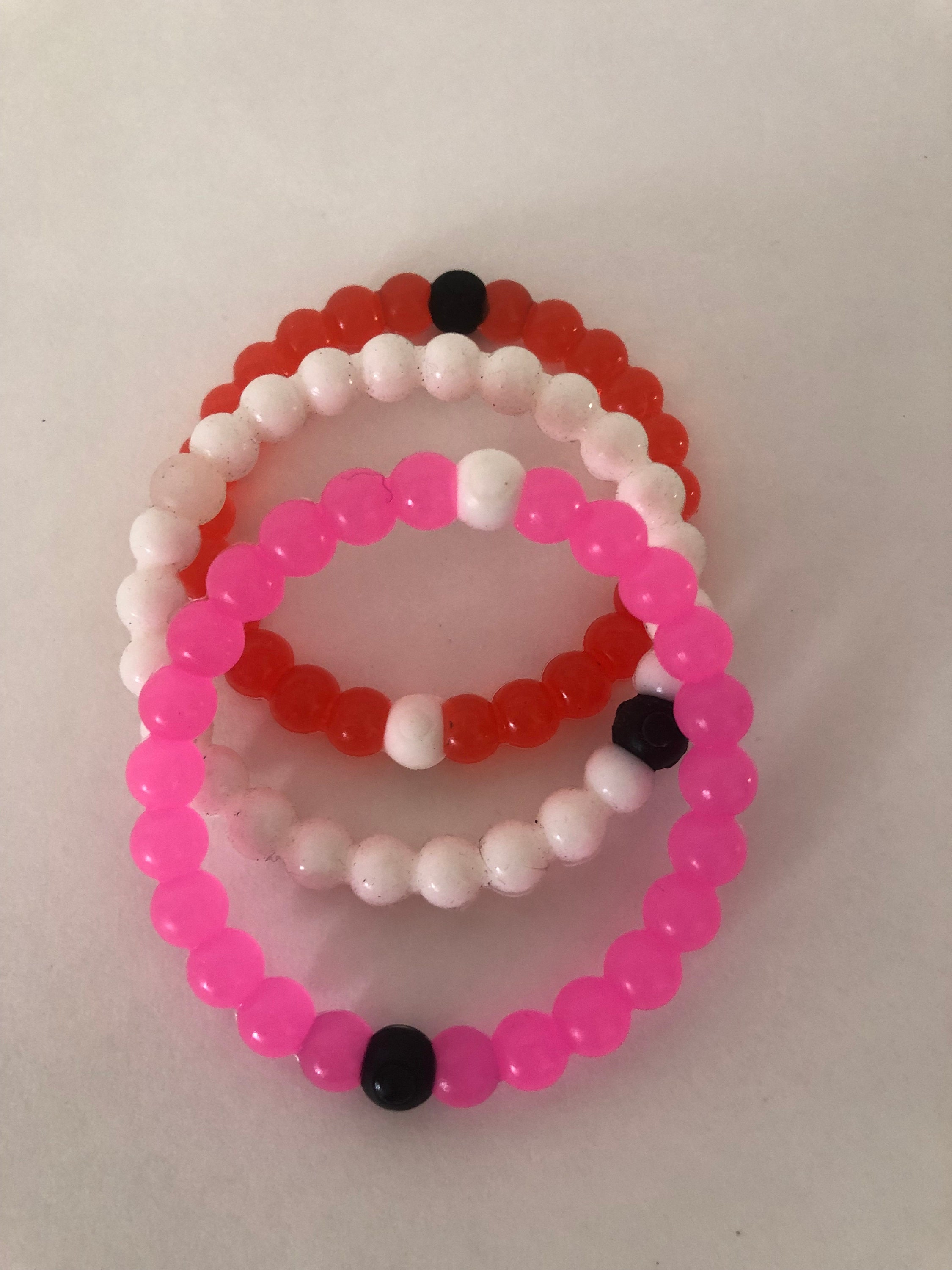 Buy Uniqon (Pack Of 2 Pcs) Stretchable Elastic Pink 8mm Moti Beads/Stone  Evil Eye Nazar Suraksha Kavach Freindship Wrist Band Cuff Bracelet at  Amazon.in