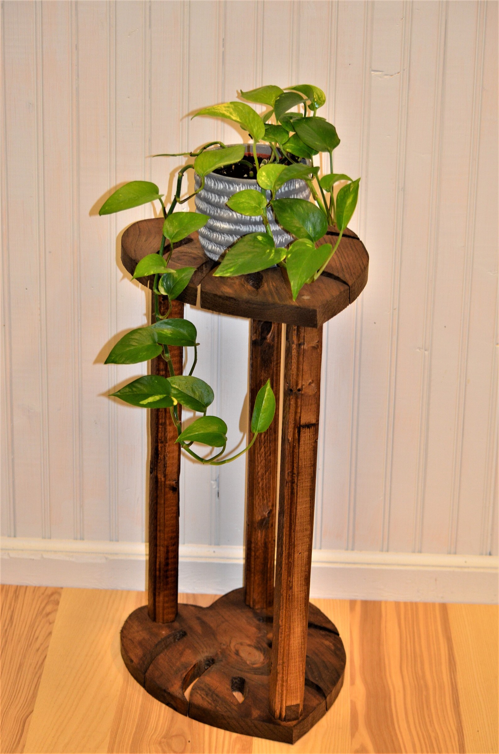Monstera Leaf Shaped Plant Stand Duo Etsy