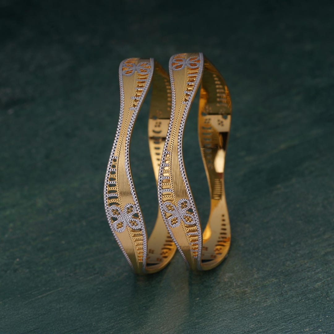 Gold Plated Stackable Bangles | Modern Jewelry - Etsy