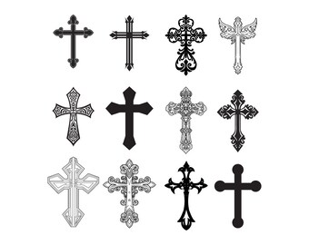 Download Fancy Cross Svg Etsy