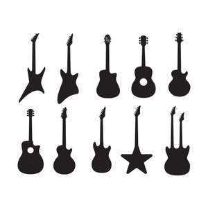 Gitaar SVG, EPS, PNG, dxf, jpg -Instant Zip File Download