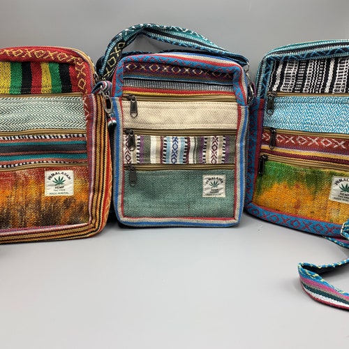 Hemp Purse Crossbody Cotton Bag Messenger Tote Market Festival Etsy