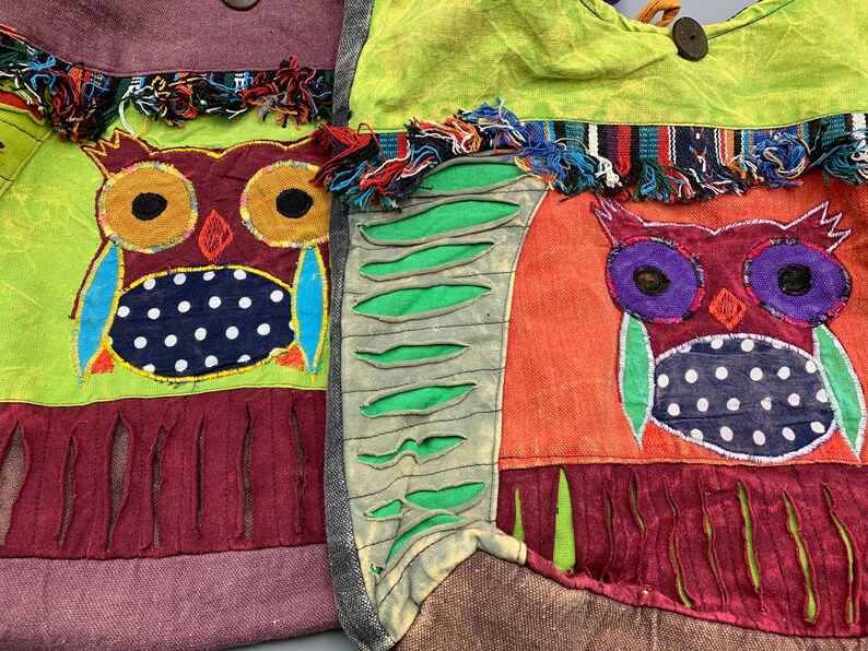 Owl Crossbody Messenger Sling Hobo Beach Bag Purse