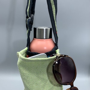 Portabotellas con bolsillo para teléfono móvil o billetera, para senderismo, viajes, playa, crucero, bolso cruzado, regalo para hombres y mujeres, regalos ¡ENVÍO RÁPIDO!