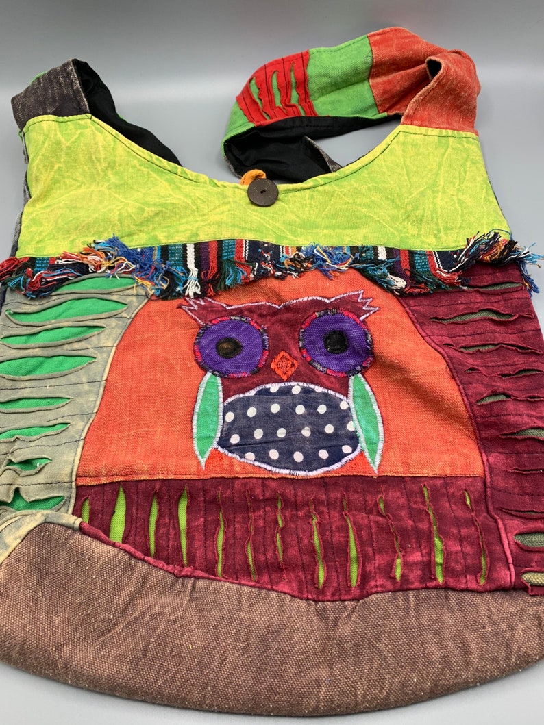 Owl Crossbody Messenger Sling Hobo Beach Bag Purse