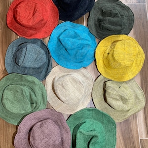 Hemp or Cotton Hat Bendable Rim Inner Cotton Lining Men&#39;s Women&#39;s Sun Beach Travel Hiking Cruise Boonie Cover Hat Gift Gifts FAST SHIPPING!