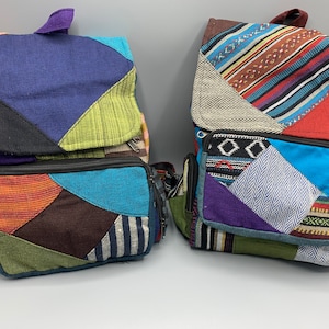 Backpack Cotton Day Pack Purse Handmade Travel Hiking Beach Rucksack Bag Festival Market  Women's Gift Gifts FAST SHIPPING!