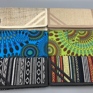 Bolsa de mão tipo carteira de cânhamo ou algodão, bolsa tipo mandala, presente feminino, FRETE RÁPIDO GRÁTIS!