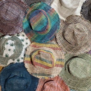 Hemp or Cotton Hat Bendable Rim Inner Cotton Lining Men's Women's Sun Beach Travel Boonie Cover Panama Straw Gift Gifts FAST SHIPPING!