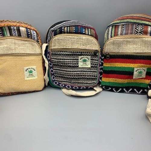 Hemp Purse Crossbody Cotton Bag Messenger Tote Market Festival Etsy