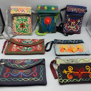 Wallet Cell Phone Purse Small Crossbody Clutch Wristlet Phone Pouch Travel Wallet  Shoulder Bag Coin Purse Embroidered Women's Gift Gifts