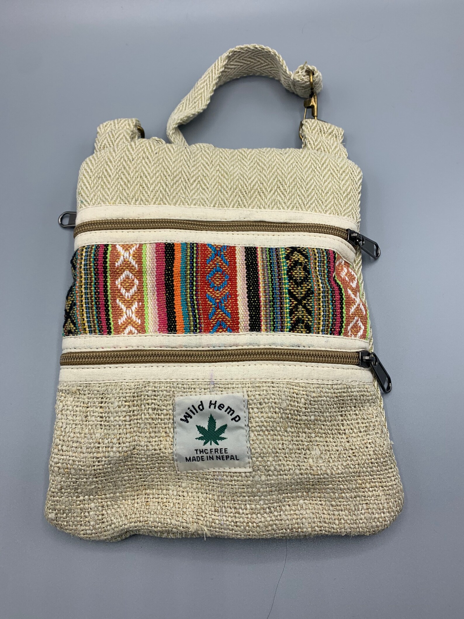 Hemp Purse Cross Body Messenger Bag Boho Hippie Etsy