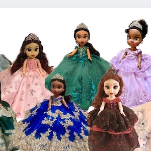 Princess Doll with Matching Dress/Custom Dress for Quinceañera Sweet Sixteen or Cincoañera