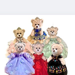 Bear with Matching Dress/Custom Dress for Quinceañera Sweet Sixteen or Cincoañera