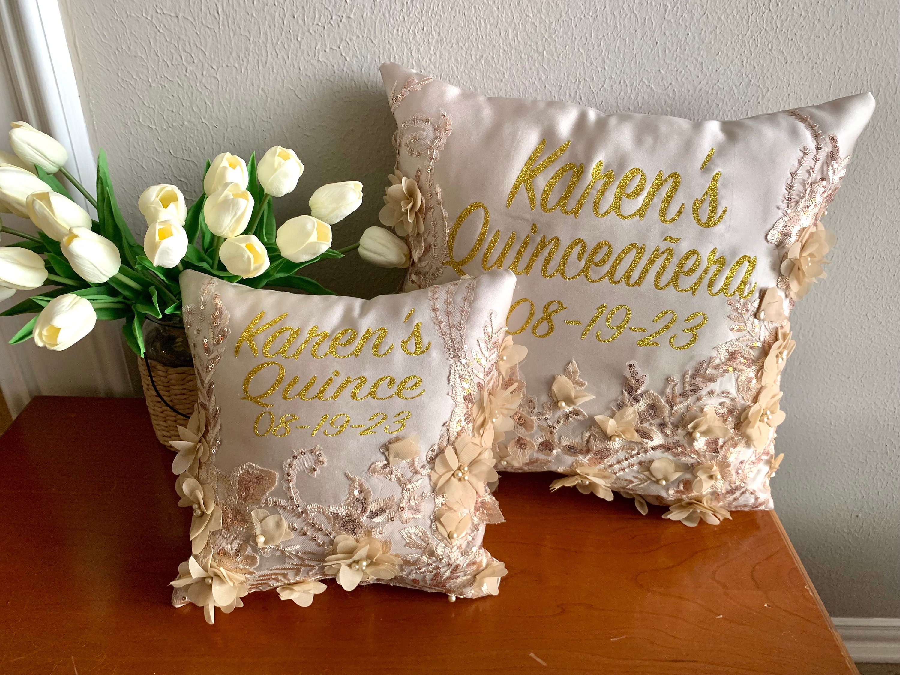 Custom Quinceañera Pillows Etsy