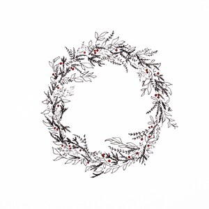 Winter Wreath: Christmas Card